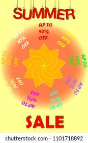 summer sale vector illustration
