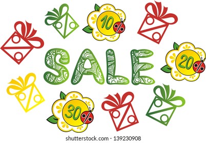 Summer sale vector illustration