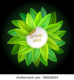 summer sale vector label conceptual illustration