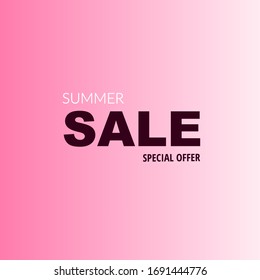 Summer sale vector layout for banner, background, wallpaper, summer time, sale, vector illustration template