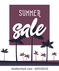 summer sale vector poster