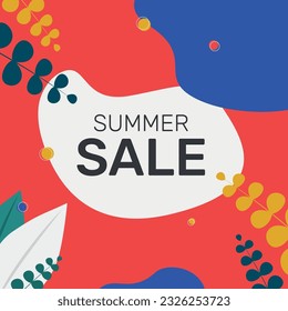 Summer Sale Web Banner. Summer Sale Icon Vector Design.