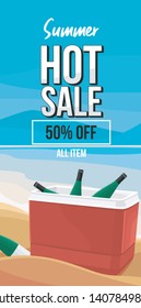 Summer Sale Web Banner Vector