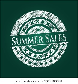     Summer Sales chalkboard emblem