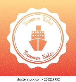 summer sales design, vector illustration eps10 graphic 