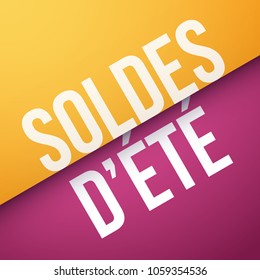 Summer Sales in French : Soldes d’été