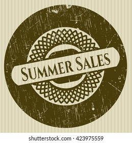 Summer Sales grunge stamp