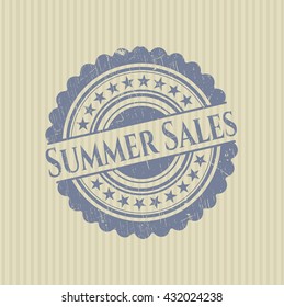 Summer Sales grunge stamp