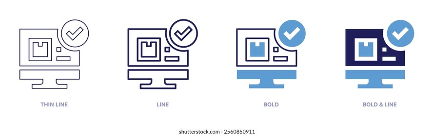 Summer sales icon in 4 different styles. Thin Line, Line, Bold, and Bold Line. Duotone style. Editable stroke.