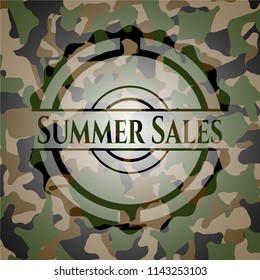 Summer Sales on camouflaged pattern