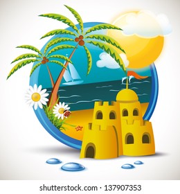 Summer Sand Castle