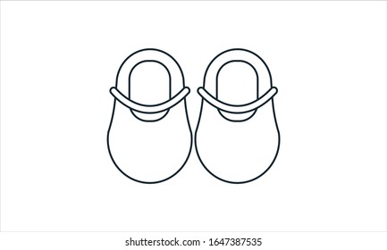 Summer sandal icon on white background vector image