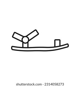 Summer Sandal line icon for web.