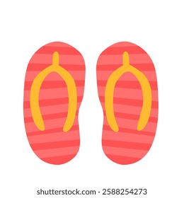 summer sandals illustratin vector icon