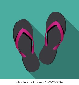 Sandalias de verano. Ilustración del vector