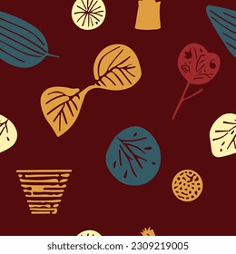 Summer Scandinavian Doodle Pattern, This modern, minimalist design is perfect for your home decor, wallpaper, pillow covers, wall decals, or leggings, modern geometric shapes and muted colors