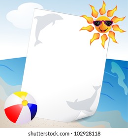 summer and sea background