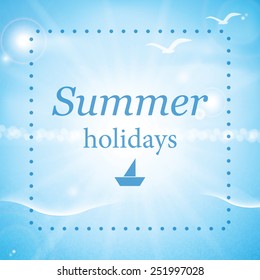 Summer sea background