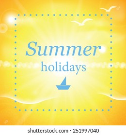 Summer sea background