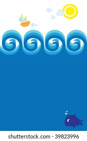 Fondo marino de verano