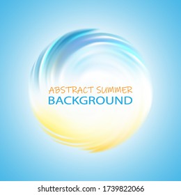 Sommerstrand abstrakt Hintergrund. Vektor-Abbildung