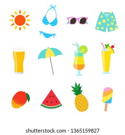 Summer sea food and drink