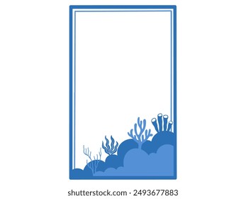Summer Sea Frame background Illustration