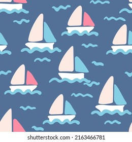 Summer sea holidays - seamless pattern