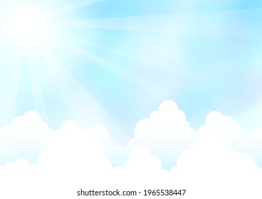Summer Sea Landscape Background Frame