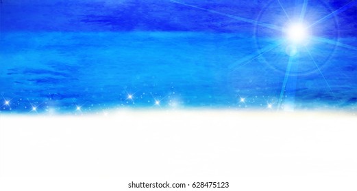 Summer sea scenery background