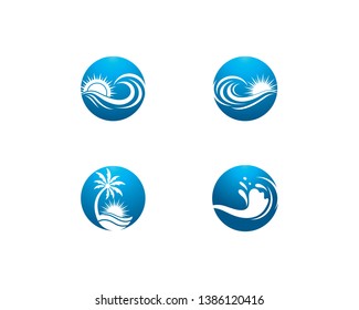 Summer sea symbol vector icon illustration