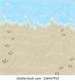 Summer and sea. Vector illustration EPS10
