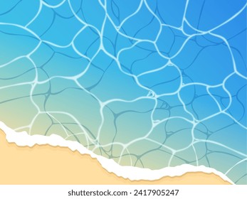 Summer sea water surface and sandy beach image background