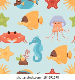 Summer seamless background