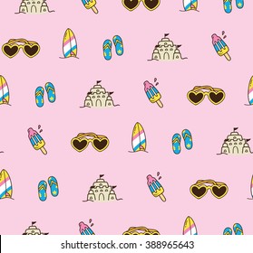 Summer seamless background