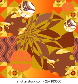 summer seamless background-stock vector