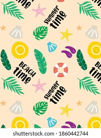 summer seamless cute pattern. vector eps file.