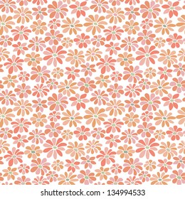 Summer seamless floral pattern. Rose endless texture with stylized flowers. Template for design and decoration fabric, wallpaper, background, package