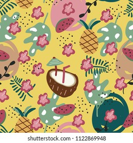 Summer seamless pattern