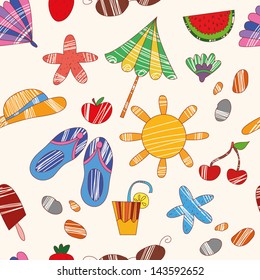 Summer seamless pattern