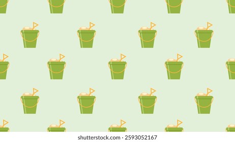 Summer seamless pattern background. Summer icon illustration pattern. Summer icon background. Perfect for fabrics, textile, wallpaper, and decor. SSTKbackgrounds