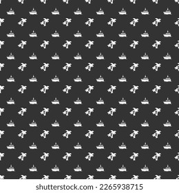 Summer seamless pattern background. Vector texture illustration.