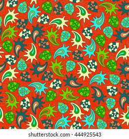 summer seamless pattern with colorful shells, can be used for textile,background, wrapping