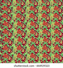 summer seamless pattern with colorful shells, can be used for textile,background, wrapping
