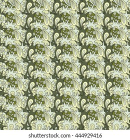 summer seamless pattern with colorful shells, can be used for textile,background, wrapping