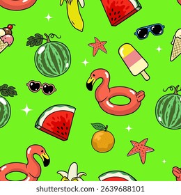 Summer Seamless Pattern Concept Design