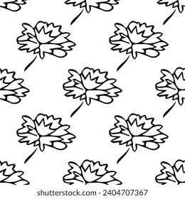 Summer seamless pattern with flowers doodle for decorative print, wrapping paper, greeting cards, wallpaper and fabric