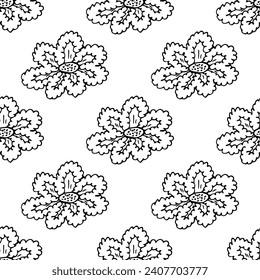 Summer seamless pattern with flowers doodle for decorative print, wrapping paper, greeting cards, wallpaper and fabric