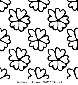 Patrón veraniego sin soldadura con doodle de flores para la impresión decorativa, papel de envoltura, tarjetas de felicitación, papel pintado y tela