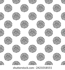 Summer seamless pattern with flowers doodle for decorative print, wrapping paper, greeting cards, wallpaper and fabric